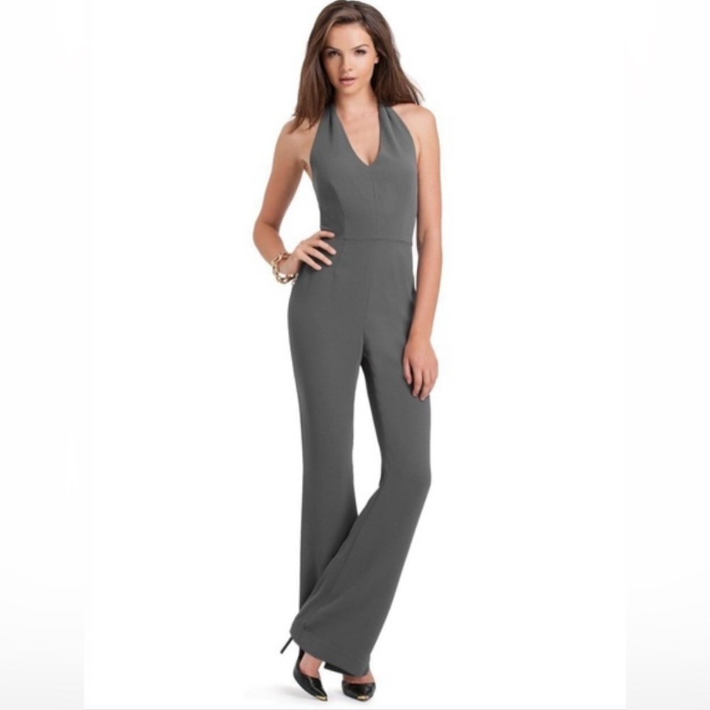 Guess by Marciano size 0 Grey Halter Jumpsuit NWT